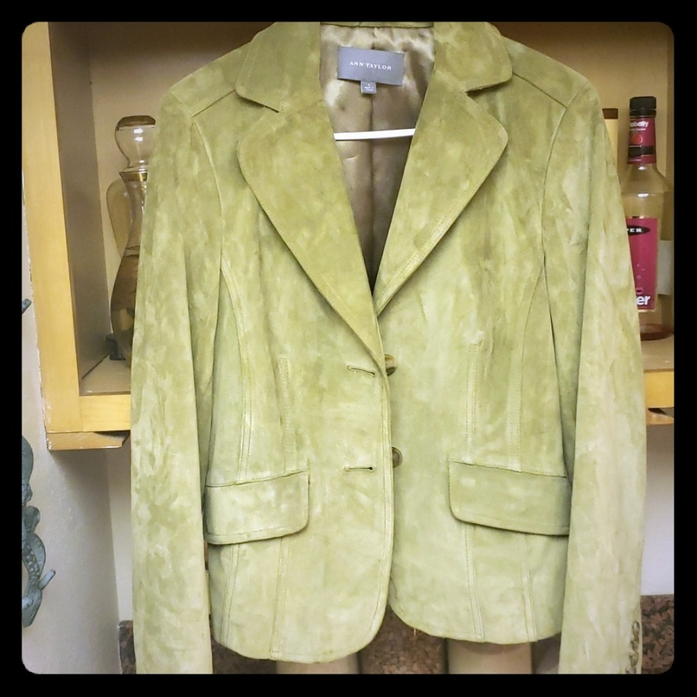 Forest green Ann taylor suede jacket